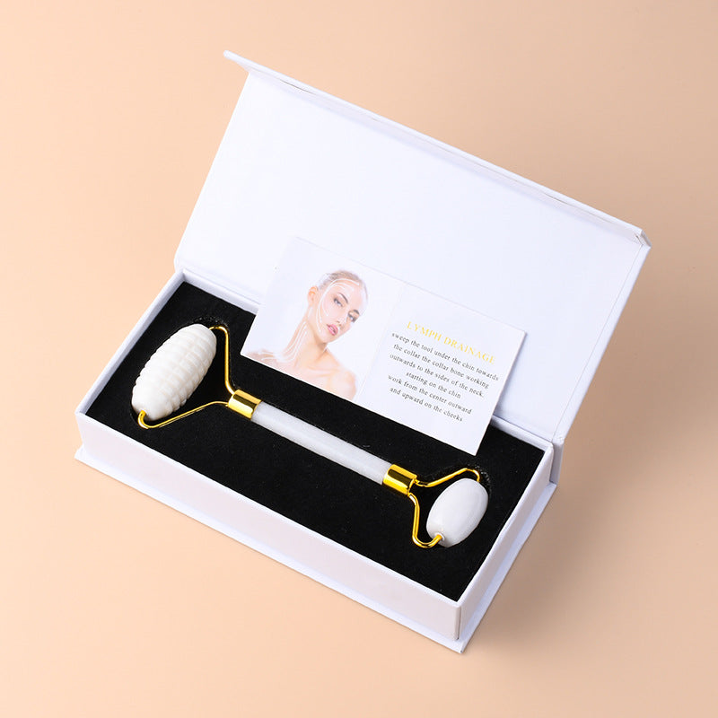 Double Head Jade Facial Roller Massager