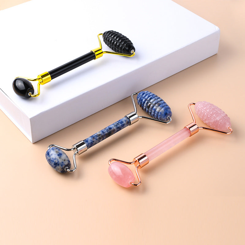 Double Head Jade Facial Roller Massager