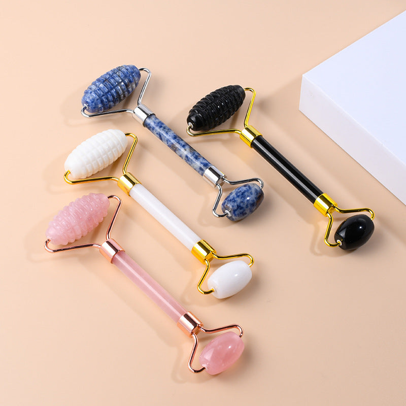 Double Head Jade Facial Roller Massager