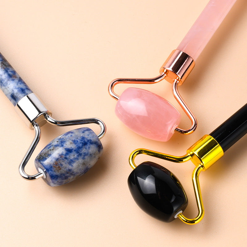 Double Head Jade Facial Roller Massager