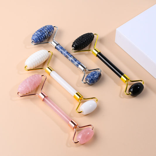 Double Head Jade Facial Roller Massager